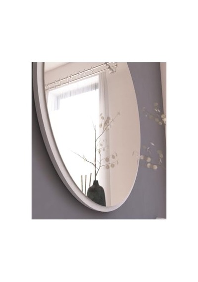 58 Beyaz Dekoratif Yuvarlak Antre Hol Koridor Duvar Salon Mutfak Banyo Wc Ofis Aynası,beyaz 58x58 Çok Renkli
