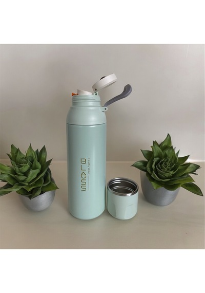 Prettify Yüksek Yalıtımlı Paslanmaz Çelik Bardaklı Sıcak/Soğuk Termos 700 ML