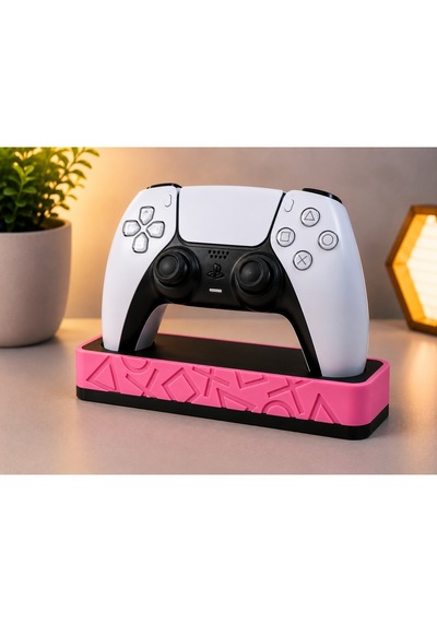 Veriqo 3d Ps5 Dualsense Uyumlu Oyun Kolu Standı Gamepad Tutucu Controller Standı Pembe