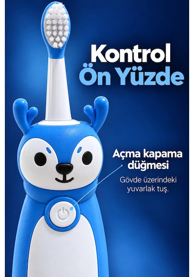 Çocuk Elektrikli Diş Fırçası Mavi