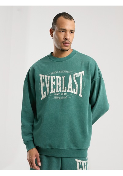 Everlast Authentic Boxing Oversize Koyu Yeşil Erkek Sweatshirt Koyu Yeşil
