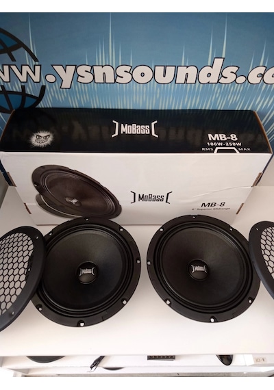 Mobass 20cm Midrange - Mobass Mb8 200w 100rms Midrange 20cm