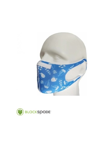 BLACKSPADE Çocuk Koruyucu Maske Deniz Desen S1