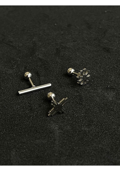 316 L Cerrahi Çelik Piercing Kıkırdak Helix Tragus Conch Figürlü Piercing Bakır