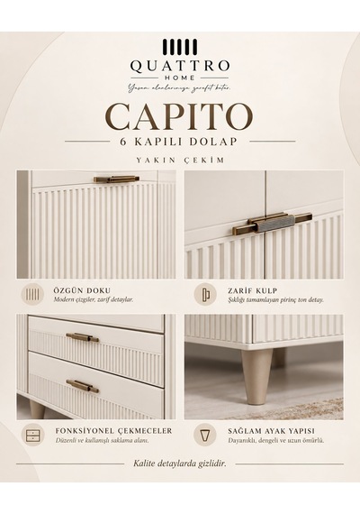 Capıto 6 Lı Dolap Beyaz