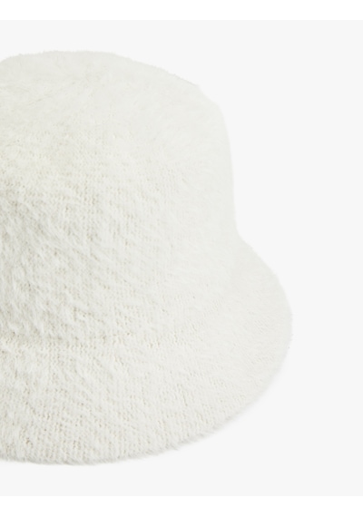 Koton Peluş Bucket Şapka Ekru 6wak40007aa Ekru