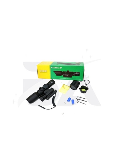 3-10x42 Zoomlu Dürbünü Lazer Zenon Fenerli M9 Çok Renkli