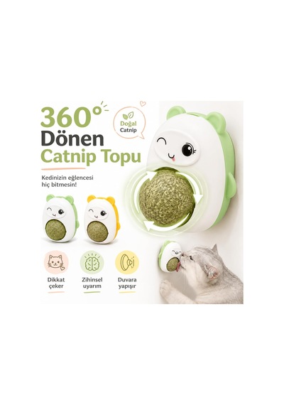 Sogud Kedi Nanesi Oyuncağı - Duvara Yapışan 360 Dönen Catnip Topu - Kapaklı Kedi Otu Yalama Topu - Sevimli Hayvan Tasarımlı İnteraktif Kedi Oyuncağı - Stok Durumuna Göre Renk Gönderilir Sogud Kedi Nanesi Oyuncağı - Duvara Yapışan 360 Dönen Catnip Topu - Kapaklı Kedi Otu Yalama Topu - Sevimli Hayvan Tasarımlı İnteraktif Kedi Oyuncağı - Stok Durumuna Göre Renk Gönderilir