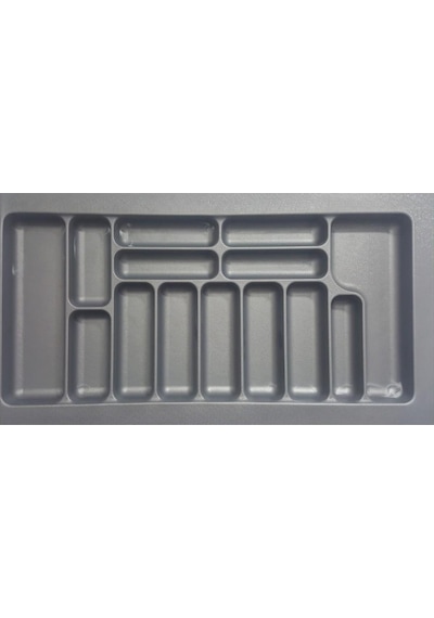 Starax 2293 Çekmece İçi Plastik Kaşıklık Gri Renk 94x49 Cm 14 Gö
