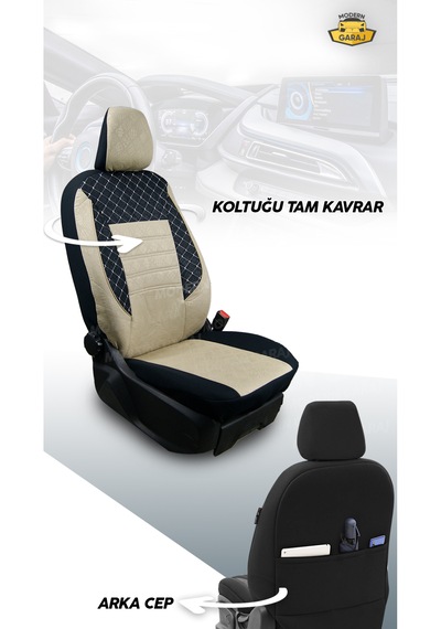 Renault Clio Symbol Fluence Megane Broadway Toros Tam Set Krem