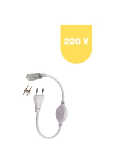 220 Volt Sarı Amber 60 Ledli 3 Çipli Hortum Led 5 Metre Güç Kablosu Dahil