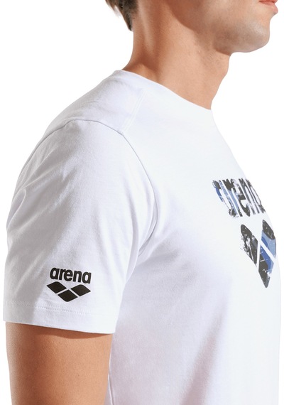 Arena Big Logo Unisex Beyaz Günlük Stil T-shirt 010195100 Beyaz