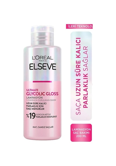 Gloss Parlaklığı Saça Mühürleyen Laminasyon 5 Dakikada Durulanan Bakım 200 Ml