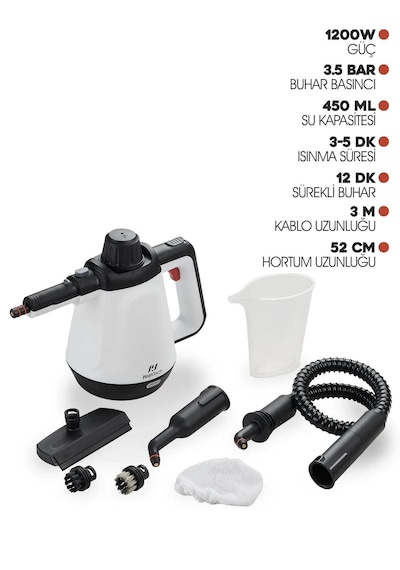 PiranTech CB-02A Buharlı Temizlik Makinası