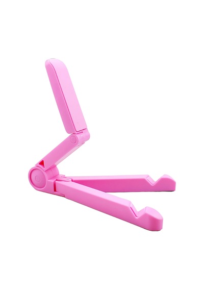 Masaüstü Katlanabilir Telefon Tablet Tutucu Stand - Al2457 Pembe