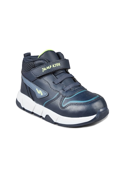 Jump 27824 Cırtlı Yüksek Bilekli Lacivert - Mavi Üniseks Çocuk Sneaker Günlük Spor Ayakkabı