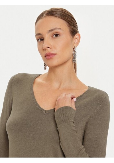 Onlvenıce Lıfe Ls Vneck Pullo Knt Noos Kadın Kazak 15333990 Gri