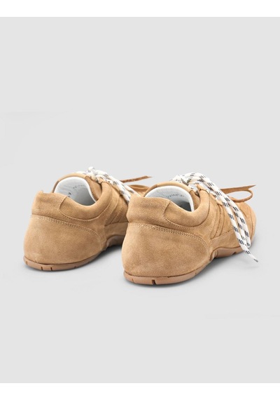 %100 Hakiki Deri Taba Kadın Sneaker Taba