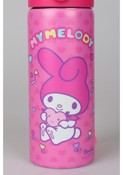 X Dekomus Lisanslı My Melody Sweet Berry Collection 600 Ml Çelik Matara Ve Beslenme Kabı Seti Altın