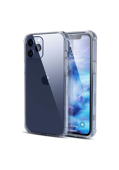 Apple Uyumlu  iPhone 12 Pro Max Antishock Köse Korumali Seffaf Kapak Kilif 464042357