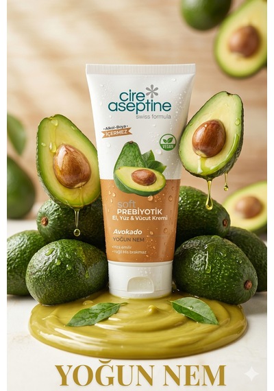 Soft Prebiyotik Avokado El,yüz Ve Vücut Kremi 200 Ml Tüp Vegan
