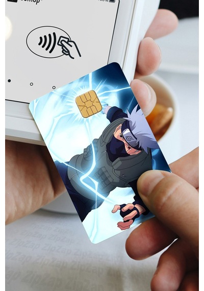 Naruto Kart Kaplama Sticker 8 Adet Çok Renkli