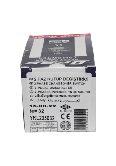Opaş 2X32A 1-0-2 Kilitli Şalter