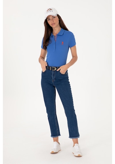 U.S. Polo Assn. Kadın İndigo Basic Tişört 50300896-VR028