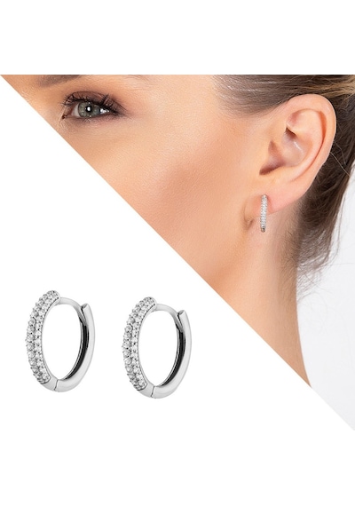 Gümüşhediyeal Starlight Diamond Üç Sıra Zirkon Taşlı Halka Tasarım 925 Ayar Güm