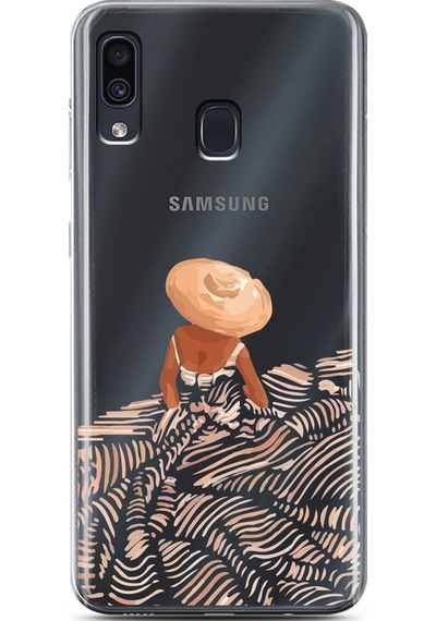 Samsung Uyumlu A30 Skirt Tasarımlı Süper Şeffaf Telefon Kılıfı Çok Renkli