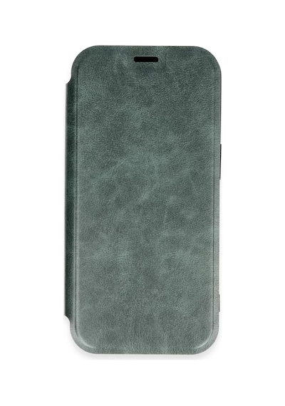 Newface Apple İphone 16 Pro Kılıf Flip Cover - Koyu Yeşil