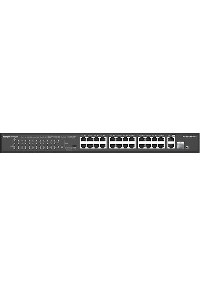 Ruijie-Reyee RG-ES126S-LP V2 24 Port Poe+ 10-100 Mbps + 2 Port 10-100-1000 Mbps Uplink Switch