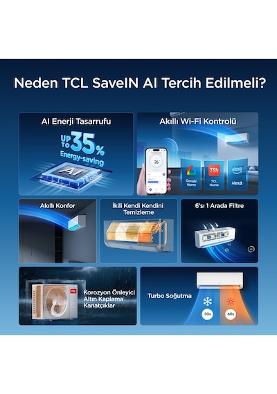 TCL Savein 12000 BTU Split Duvar Klima