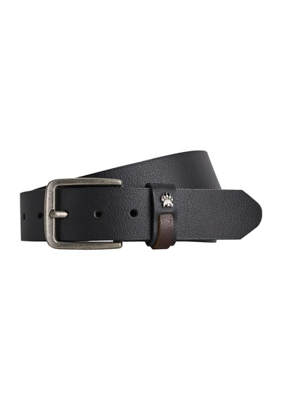 Bad Bear Claw Print Belt Siyah Deri Erkek Kemer - 110 Cm Siyah