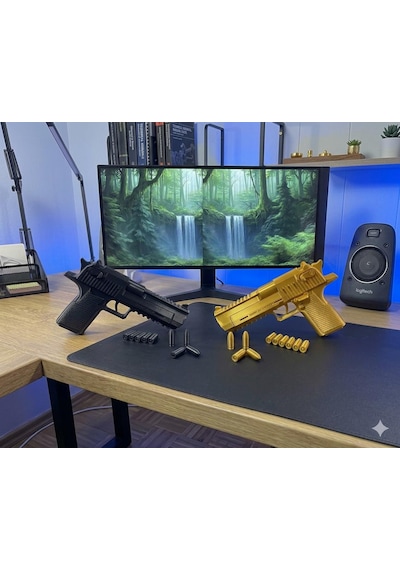 Tetikten Atışlı Desert Eagle 3d