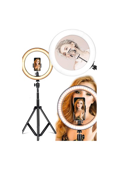 Youtuber Led Işıklı Tripod Selfie Makyaj Işığı Ring Light 14 Inç Halka Ring Light 14 Inç
