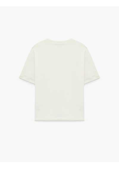 Koton Kısa Kollu Bisiklet Yaka Basic Oversize Tişört Beyaz 6sam10282mk Beyaz Koton Kısa Kollu Bisiklet Yaka Basic Oversize Tişört Beyaz 6sam10282mk Beyaz