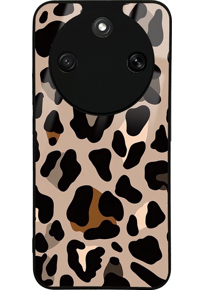 Honor Magic 8 Lite 5g Kılıf Kamera Korumalı Desenli Luxury Portrait Painting Lusi Kapak Leopar