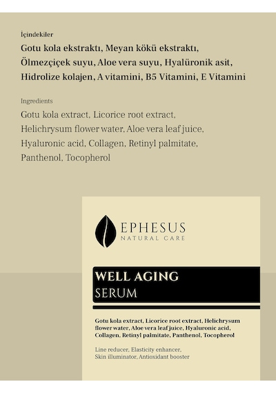 İnce Çizgi Ve Kırışıklıkların Görünümünü Azaltıcı Sıkılaştırıcı Serum 20ml