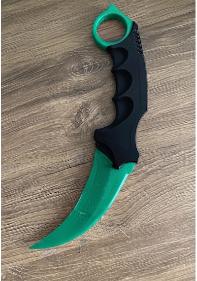 Riva Self 3d Baskı Farklı Renkler Taktiksel Parmak Halkalı Hobi Ve Dekoratif Maket - 16 Cm Yeşil