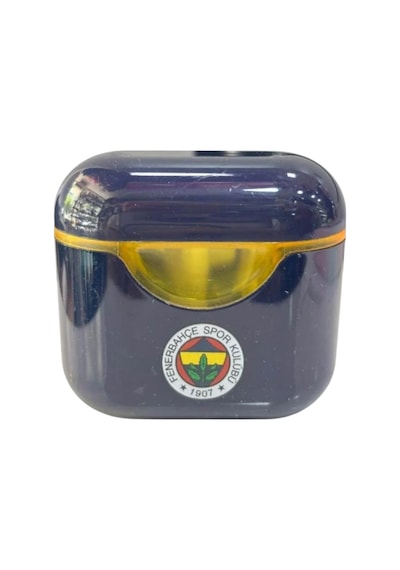 Fenerbahçe Orjinal Lisanslı Lacivert Air Kalemtraş Ahşap Kutulu 6'lı Kırtasiye Seti Sarı-lacıvert