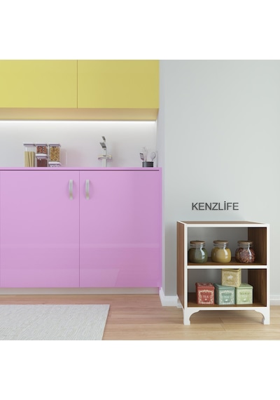 Kenzlife Kitaplık Tuğçe 068 060 020 Cvz Ayaklı Mutfak Dolabı Banyo Ofis Ayakkabılık Kiler Diğer
