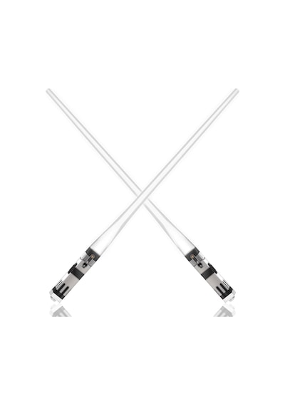 Lexroo 8 Parça Led Işıklı Chopstik Işık Kılıcı Yemek Çubukları Star Wars Tema Çöpstik Çok Renkli