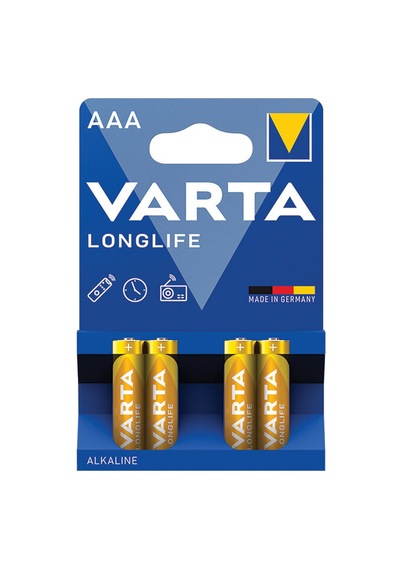 Varta Longlife 4'lü İnce Alkalin Pil