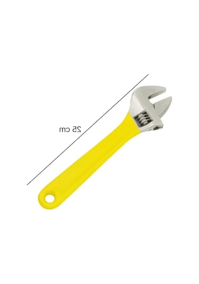 25 Cm Ayarlı Kurbağacık Anahtarı Sarı Saplı