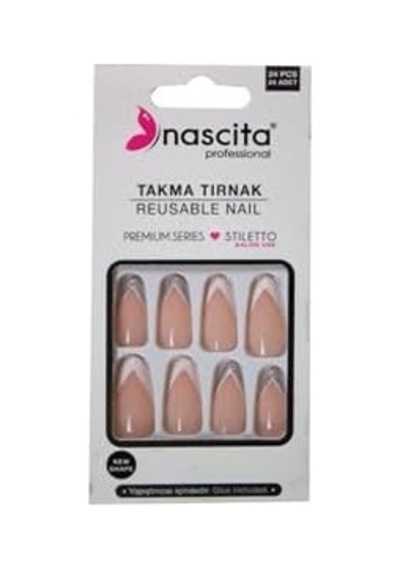 Stiletto French Tırnak - 201