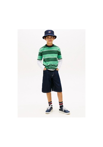 Tommy Hilfiger Erkek Çocuk Tişört Kb0kb10298 Yeşil