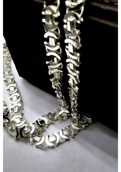 Omar Silver Erkek Euro 6 Mm Beyaz Gümüş Kolye Zincir Omr5211/8284