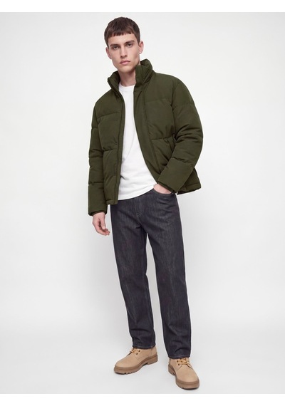 Jack & Jones Jjesoho Puffer Collar Aw26 Sn Rosin Siyah