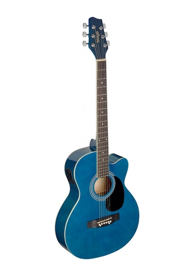 Stagg Elektro Akustik Gitar Sa20ace-Blue